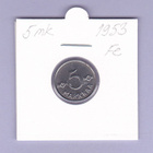 5 mk v.1953 Fe KM#37 - pikkukuva 1