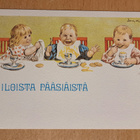 Jenny Nyström: UP pk, lapset aterialla 1983, ,kulkematon - pikkukuva 1