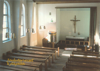 KIRKKOKORTTI - KYTÄJÄN KIRKKO - SISÄKUVA