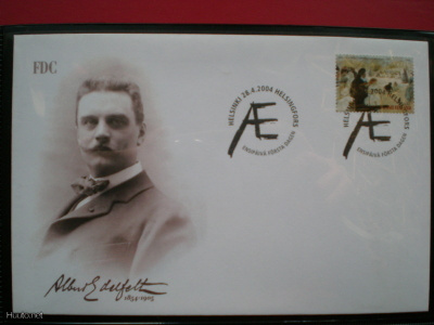 FDC Albert Edelfelt 150 vuotta 1. lk 28.4.2004 - LaPe 1705