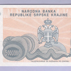 Rep Srpske Krajine (Kroatia) 5000000 Dinara v.1993 UNC P-R24 - pikkukuva 1