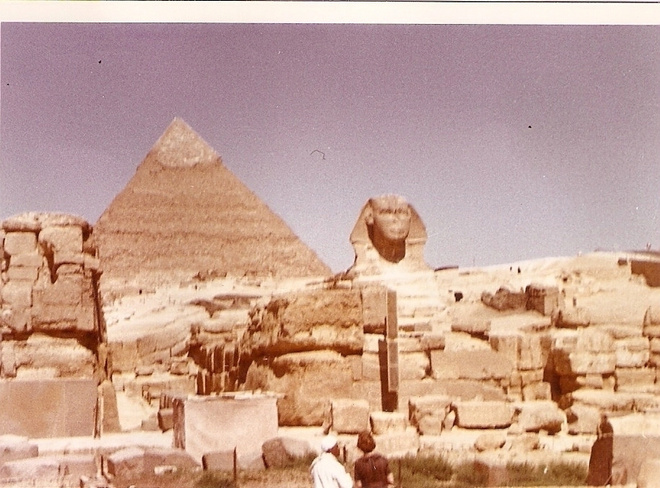 Gizan sfinksi ja Khefrenin pyramidi.