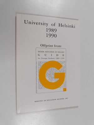Guide for foreign students 1989-1990