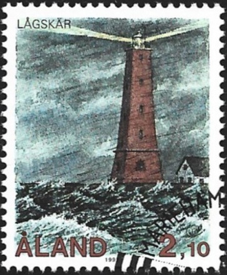Åland 1992 ÅV 1 Majakoita Lågskär EP leima Lape 059