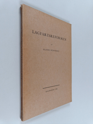 Alarik Hernberg : Lagfartsreformen