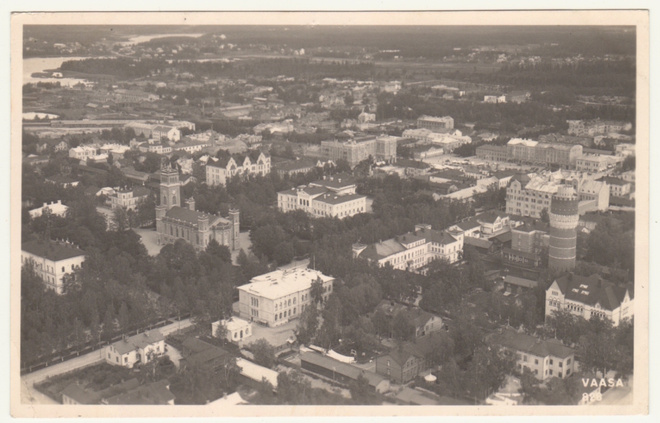 Vaasa ilmakuva Karhumäki 1939