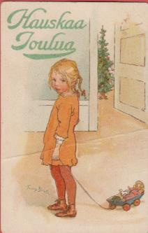 Fanny B Tyttö ja lelut - pieni kortti