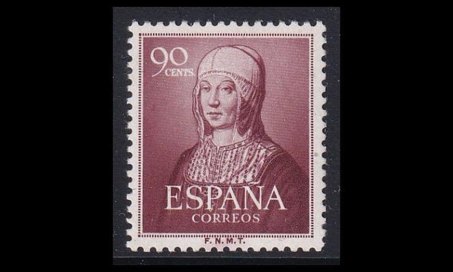 Espanja 991 ** Kuningatar Isabella I 90 C (1951)