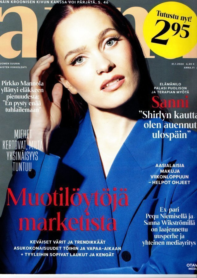 Anna n:o 5 2024 Sanni Kurkisuo. Miss Suomi. Anna-Leena Pääkk