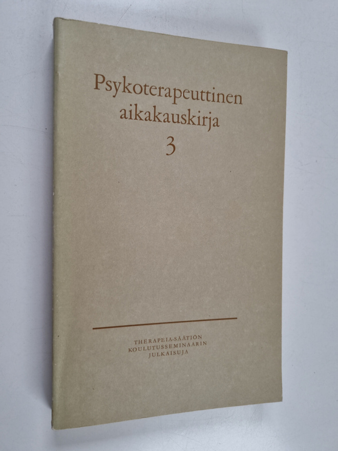 Psykoterapeuttinen aikakauskirja 3
