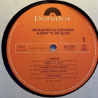 MARJO RIITTA KERVINEN :: HAPPY TO BE ALIVE : VINYYLI LP 1984 - pikkukuva 4