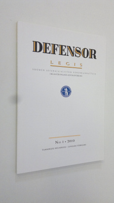 Defensor legis 1/2010 : Suomen asianajajaliiton äänenkann...