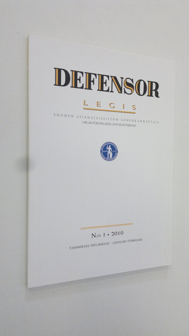 Defensor legis 1/2010 : Suomen asianajajaliiton äänenkann...