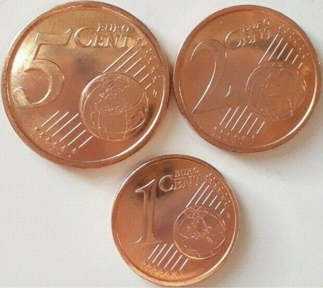 SAN MARINO 1 CENT + 2 CENTS +5 CENTS  2004 UNC  (KO-161)