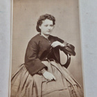 VANHA CDV Valokuva Minna Canth? 1860-l Chiewitz Turku - pikkukuva 1