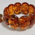 Leveä Meripihka rannekoru Baltic Amber, itämeren Meripihka - pikkukuva 3