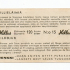 Purkkakuva Hellas VILLIELÄIMIÄ n:o 15 Purukumikuva. - pikkukuva 2