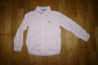 H&M L.O.G.G vaaleanpunainen kauluspaita 122