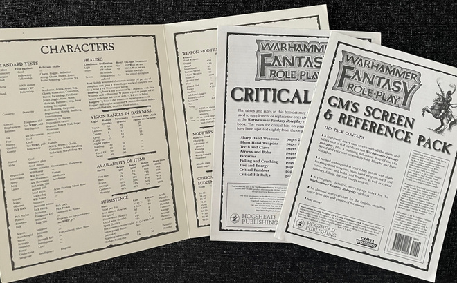WHFRP: GM’s Screen & Reference
