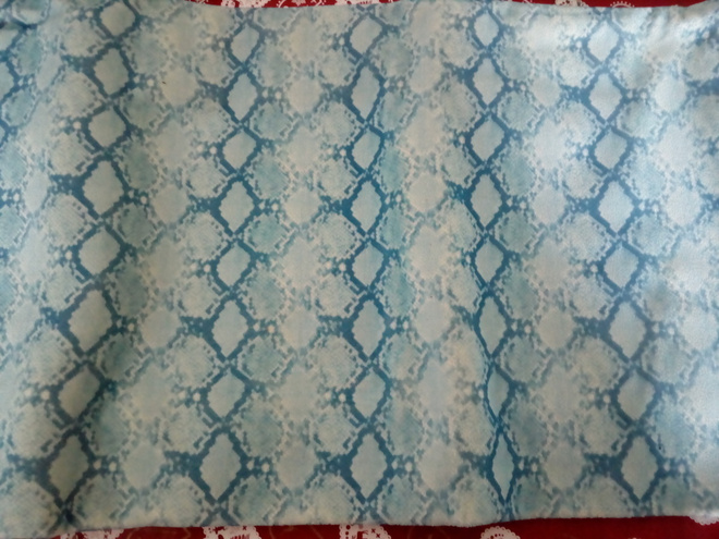 Turkoosi samettipintainen sisustuskangas 120x76cm