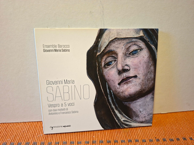 Ensemble Barocco-Giovanni Maria Sabino: Vespro a 5 vociCD