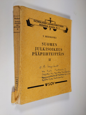 V. Merikoski : Suomen julkisoikeus pääpiirteittäin 2