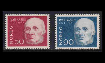Norja 496-7 ** Ivar Aasen (1963)