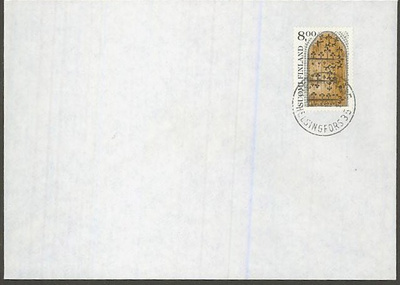 1983 8mk asehuoneen ovikaunisleimainen blankkokuorella