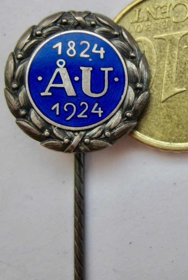 VANHA Merkki ÅU 1824 - 1924 Turku Hopeaa