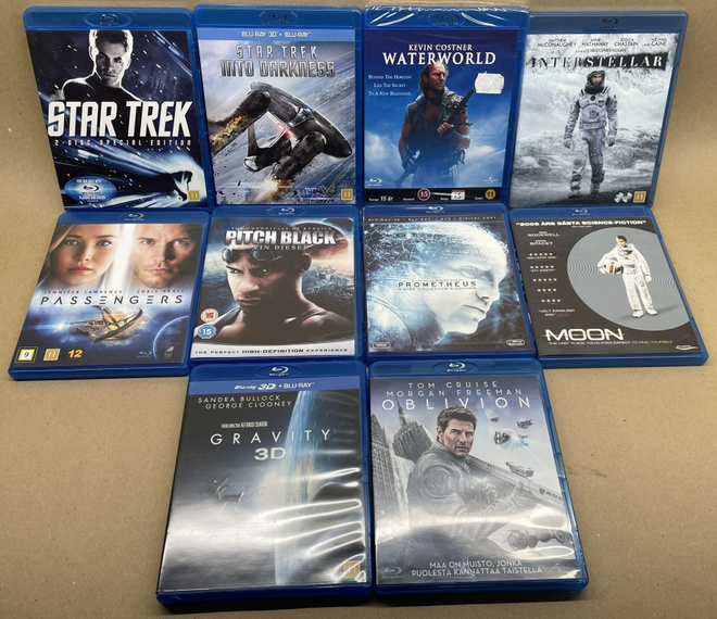 Scifi-elokuvia Blu-ray