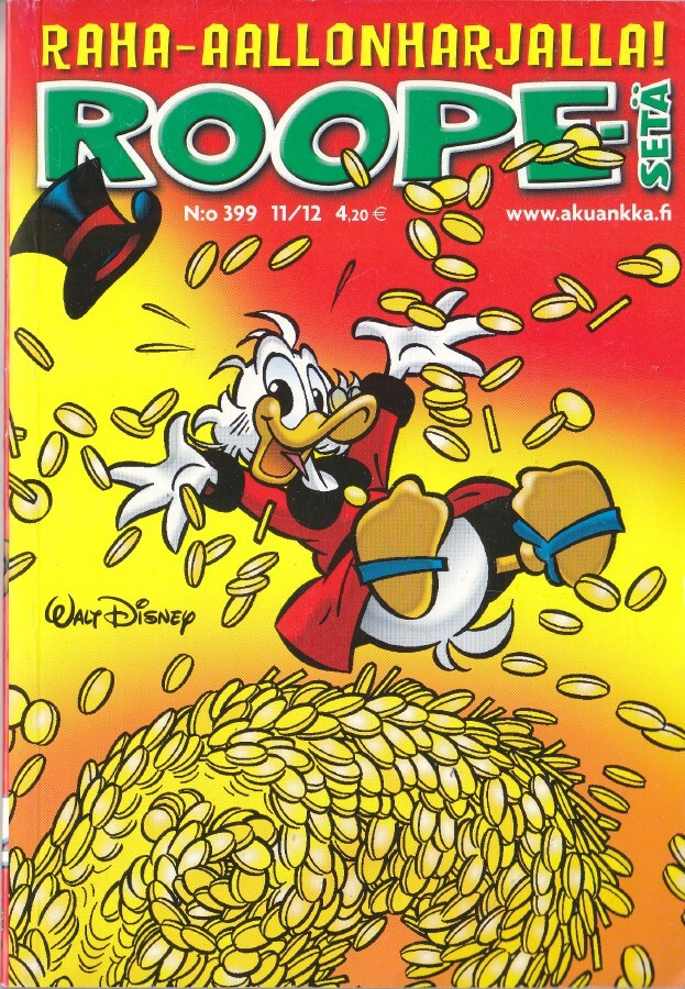 Roope-Setä N:o 399 (11/2012) Raha-aallonharjalla!