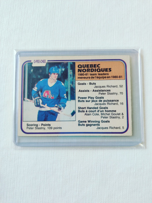 81-82 Opc - Peter Stastny RC