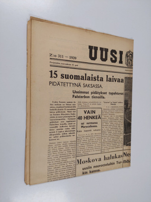 Uusi Suomi nro 311/1939 (17.11.)