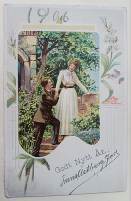 Leidi ja herra puutarhassa, Uusi Vuosi 1906, p. 1905