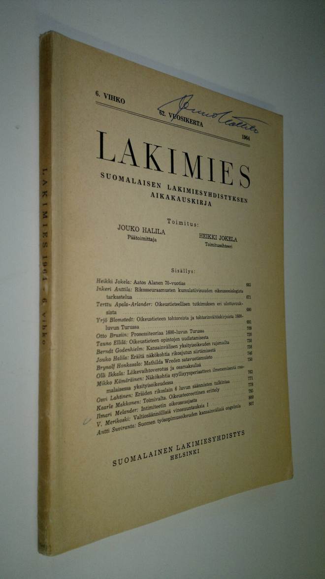 Lakimies 1964 nro 6