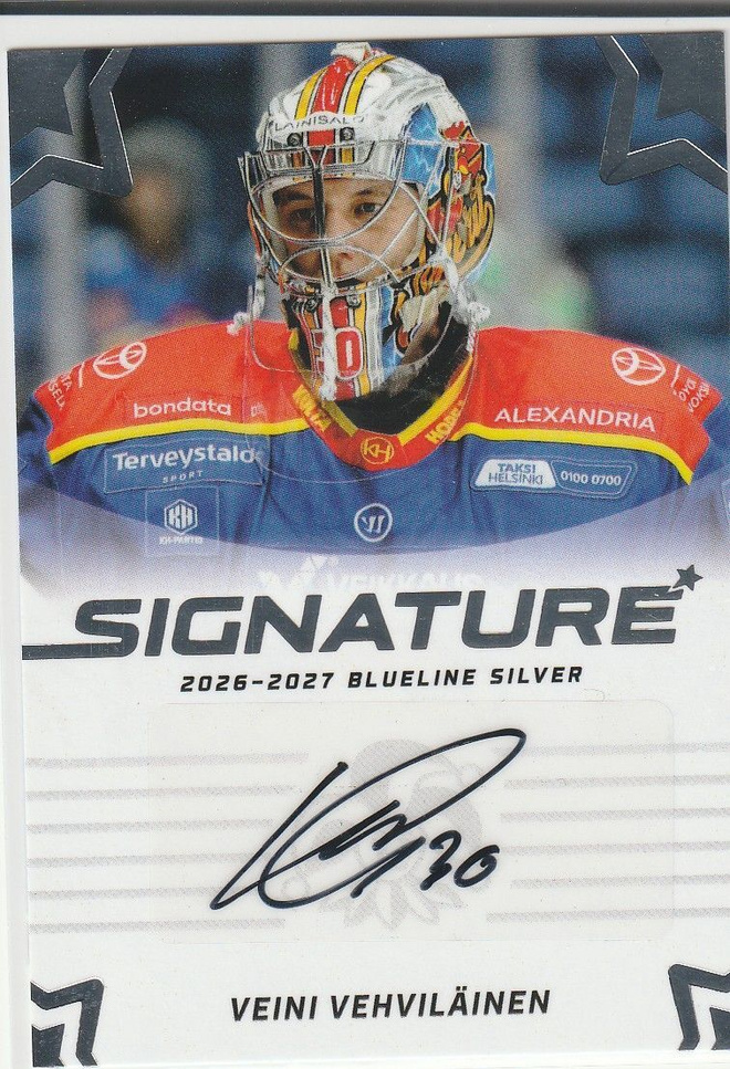 2026-27 Blueline Signature #AUVV Veini Vehviläinen /80