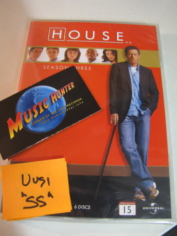 HOUSE - 3.TUOTANTOKAUSI UUSI DVD BOX
