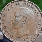 Vuoden 1937 One Penny -kolikko muovikapselissa. Halkaisija 3 - pikkukuva 3