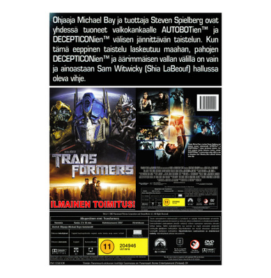 TRANSFORMERS DVD (2007) - ILMAINEN TOIMITUS