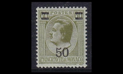 Monaco 111 ** Käyttösarja Louis II 50/60 C (1927)
