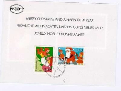 1987 joulu postin joulutervehdyksellä