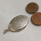 ISO Hopeinen medaljonki riipus Kmoy 925 - pikkukuva 5