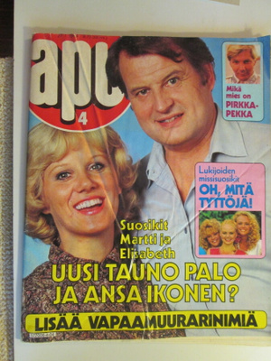 APU LEHTI 4 / 1984 VIIKKOLEHTI SISÄLLYSLUETTELOT KUVISSA