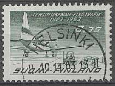 1963 lentoliikenne 35p loisto HELSINKI -63