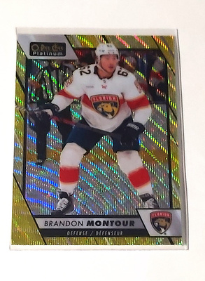 2023-24 OPC Platinum Neon Yellow Surge #91 Brandon Montour