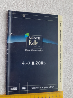 Neste rally Finland 2005 Kilpailun säännöt