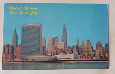 New York, YK:n pääkonttori ja näkymä kaupunkiin 1966 Suomeen