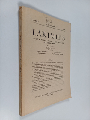 Lakimies : Suomalaisen lakimiesyhdistyksen aikakauskirja ...