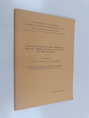 G. R. Gummerus : Condensation products of some a-diketone...