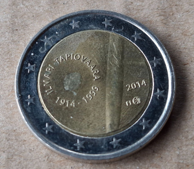Ilmari Tapiovaara 2 € erikoiseuro 2014